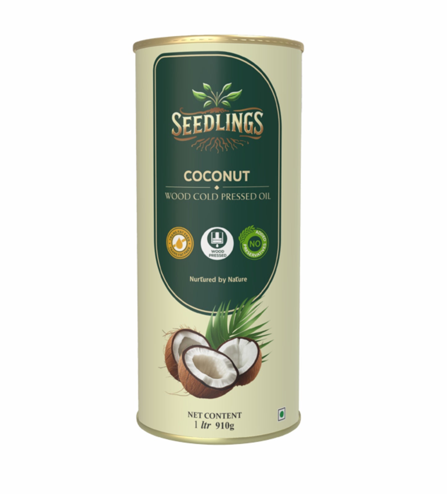 seedlings cold pressed coconut oil